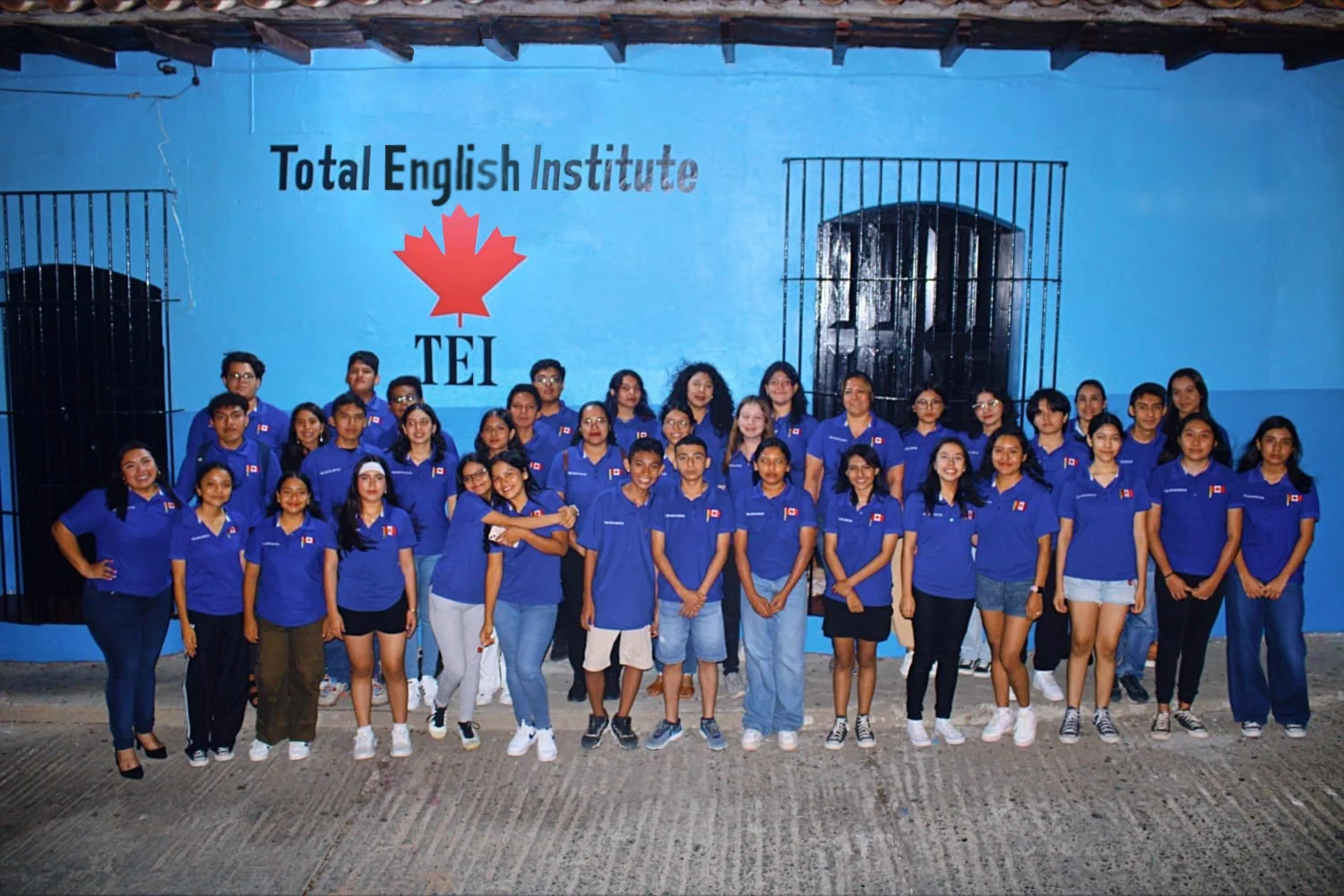 Alumnos del TEI reunidos