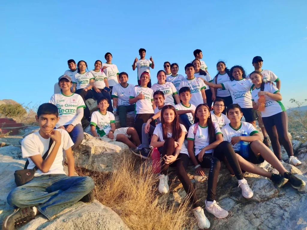 The Green Team en la cima